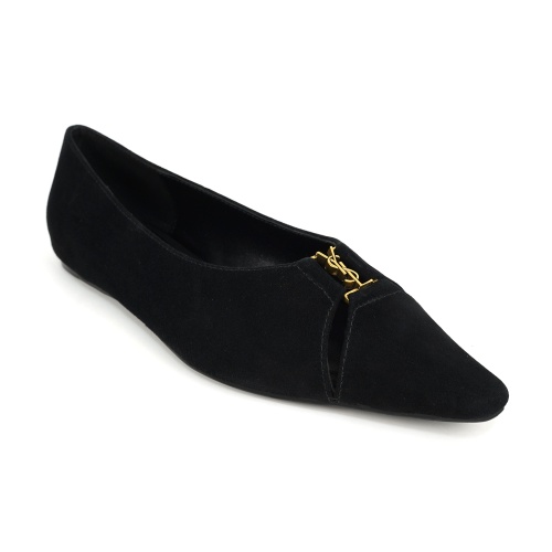 Replica Yves Saint Laurent YSL Flat Shoes For Women #1267201 $96.00 USD for Wholesale