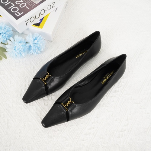 Yves Saint Laurent YSL Flat Shoes For Women #1267202 $96.00 USD, Wholesale Replica Yves Saint Laurent YSL Flat Shoes