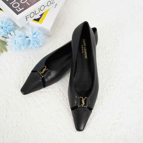 Replica Yves Saint Laurent YSL Flat Shoes For Women #1267202 $96.00 USD for Wholesale