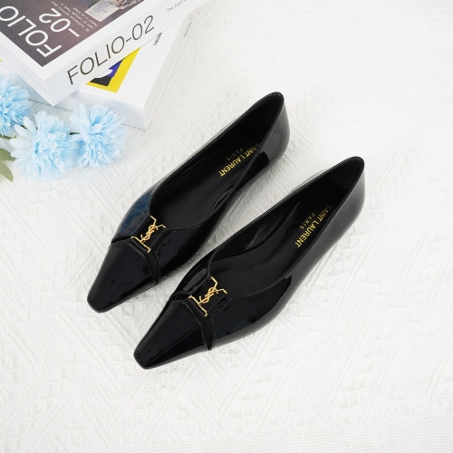 Yves Saint Laurent YSL Flat Shoes For Women #1267203 $96.00 USD, Wholesale Replica Yves Saint Laurent YSL Flat Shoes