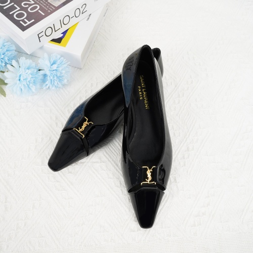 Replica Yves Saint Laurent YSL Flat Shoes For Women #1267203 $96.00 USD for Wholesale