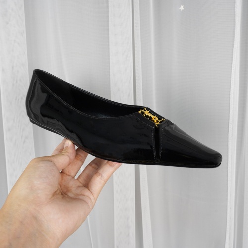 Replica Yves Saint Laurent YSL Flat Shoes For Women #1267203 $96.00 USD for Wholesale