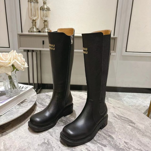 MIU MIU Boots For Women #1267226 $145.00 USD, Wholesale Replica MIU MIU Boots