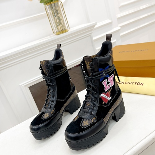 Louis Vuitton Boots For Women #1267231 $98.00 USD, Wholesale Replica Louis Vuitton Boots