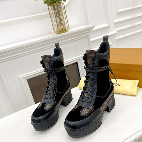 Louis Vuitton Boots For Women #1267232 $98.00 USD, Wholesale Replica Louis Vuitton Boots