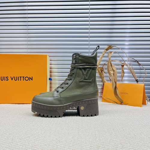 Replica Louis Vuitton Boots For Women #1267255 $105.00 USD for Wholesale