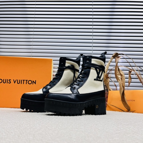 Replica Louis Vuitton Boots For Women #1267258 $105.00 USD for Wholesale