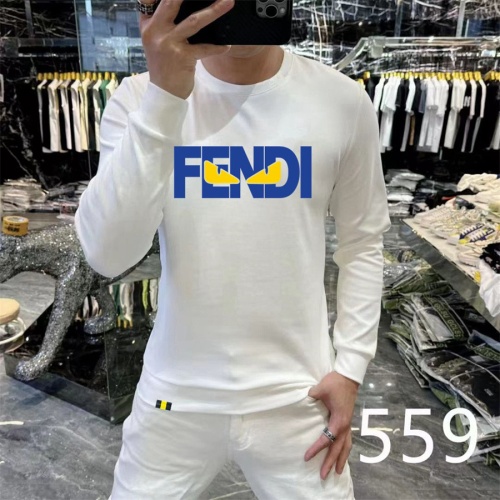 Fendi Hoodies Long Sleeved For Men #1267487 $48.00 USD, Wholesale Replica Fendi Hoodies