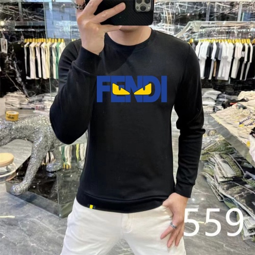 Fendi Hoodies Long Sleeved For Men #1267488 $48.00 USD, Wholesale Replica Fendi Hoodies