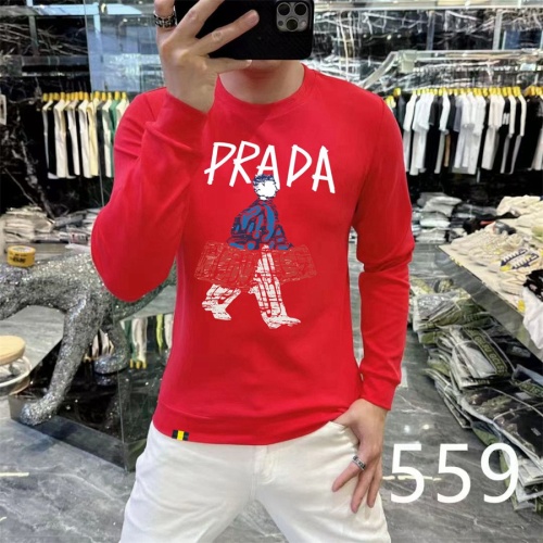 Prada Hoodies Long Sleeved For Men #1267547 $48.00 USD, Wholesale Replica Prada Hoodies