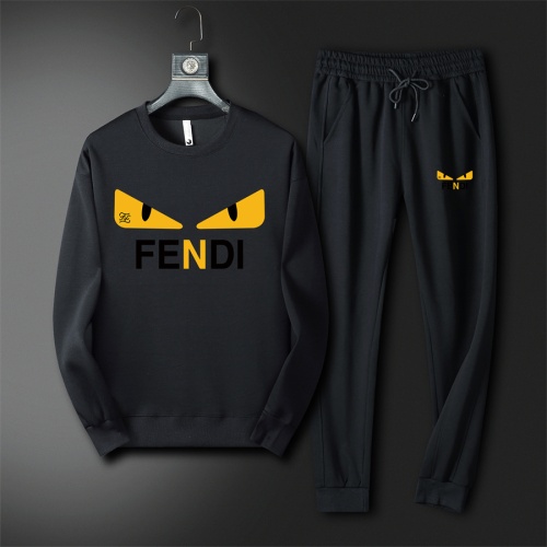 Fendi Tracksuits Long Sleeved For Men #1267558 $72.00 USD, Wholesale Replica Fendi Tracksuits