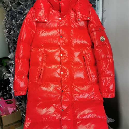 Moncler Down Feather Coat Long Sleeved For Women #1267616 $182.00 USD, Wholesale Replica Moncler Down Feather Coat