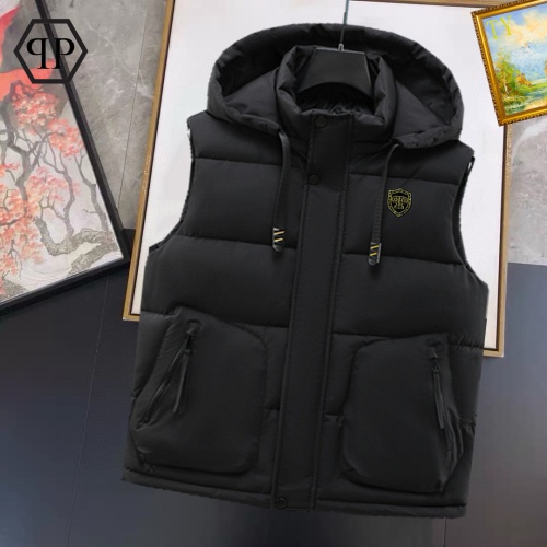 Philipp Plein PP Down Jackets Sleeveless For Men #1267692 $56.00 USD, Wholesale Replica Philipp Plein PP Down Jackets