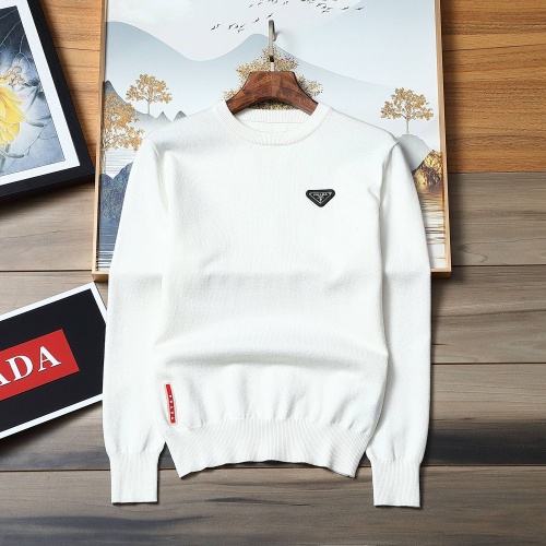 Prada Sweater Long Sleeved For Men #1267723 $48.00 USD, Wholesale Replica Prada Sweater