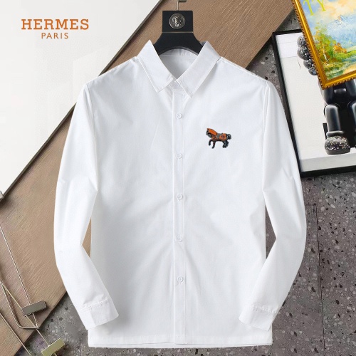 Hermes Shirts Long Sleeved For Men #1267761 $40.00 USD, Wholesale Replica Hermes Shirts