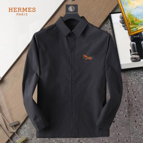 Hermes Shirts Long Sleeved For Men #1267762 $40.00 USD, Wholesale Replica Hermes Shirts