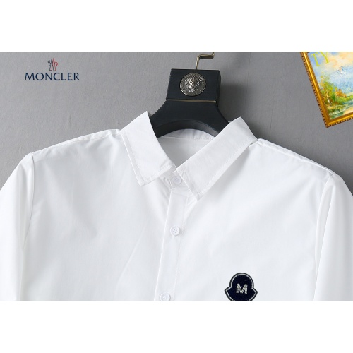 Replica Moncler Shirts Long Sleeved For Men #1267763 $40.00 USD for Wholesale