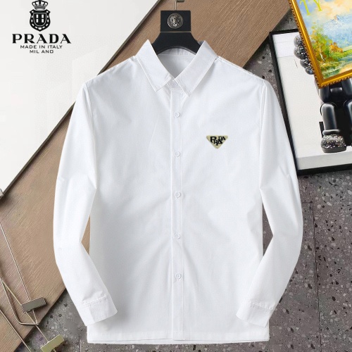 Prada Shirts Long Sleeved For Men #1267765 $40.00 USD, Wholesale Replica Prada Shirts