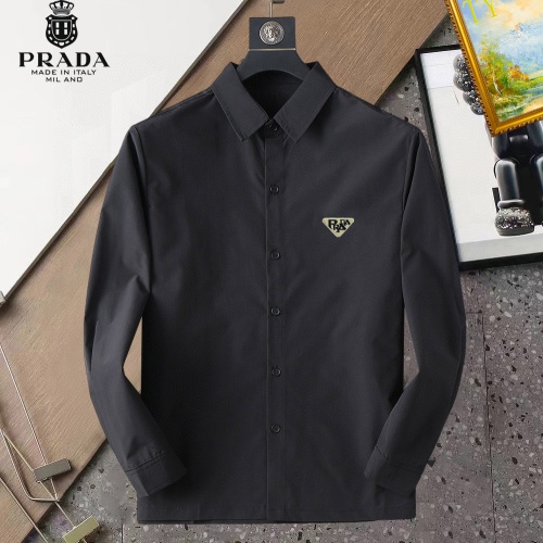 Prada Shirts Long Sleeved For Men #1267766 $40.00 USD, Wholesale Replica Prada Shirts