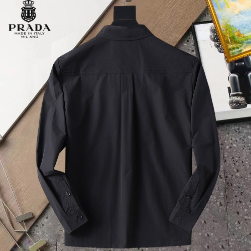 Replica Prada Shirts Long Sleeved For Men #1267766 $40.00 USD for Wholesale