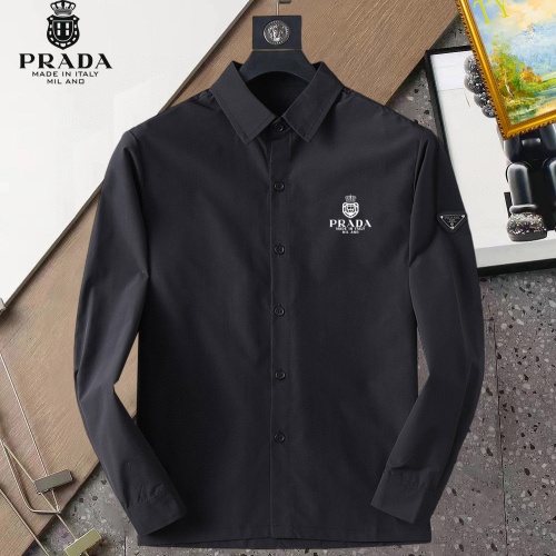 Prada Shirts Long Sleeved For Men #1267768 $40.00 USD, Wholesale Replica Prada Shirts