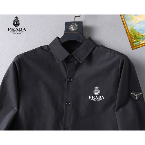 Replica Prada Shirts Long Sleeved For Men #1267768 $40.00 USD for Wholesale