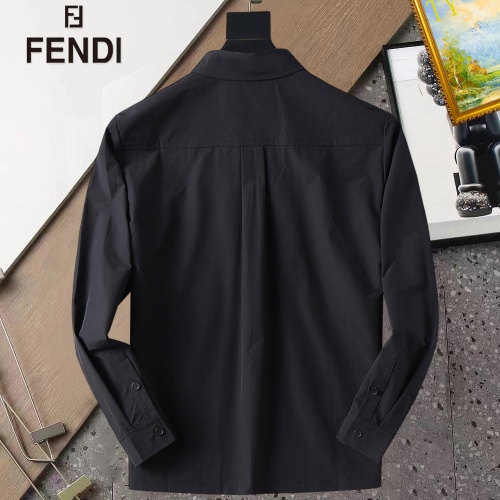 Replica Fendi Shirts Long Sleeved For Men #1267780 $40.00 USD for Wholesale