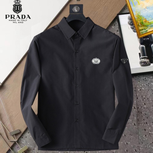 Prada Shirts Long Sleeved For Men #1267803 $40.00 USD, Wholesale Replica Prada Shirts