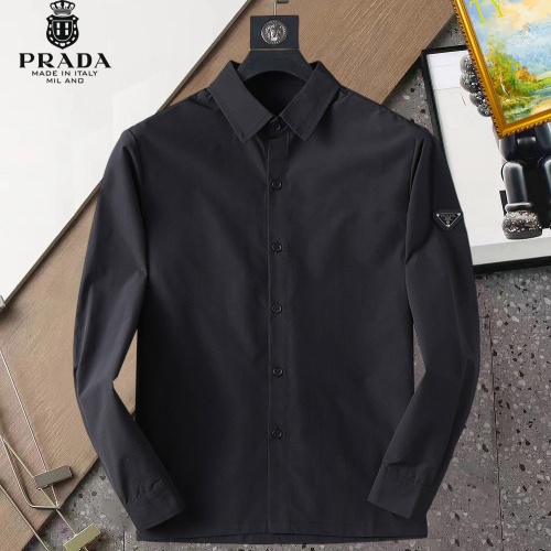 Prada Shirts Long Sleeved For Men #1267807 $40.00 USD, Wholesale Replica Prada Shirts