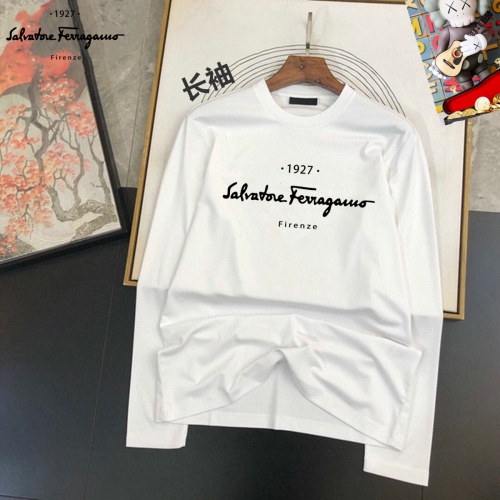 Salvatore Ferragamo T-Shirts Long Sleeved For Unisex #1267838 $34.00 USD, Wholesale Replica Salvatore Ferragamo T-Shirts