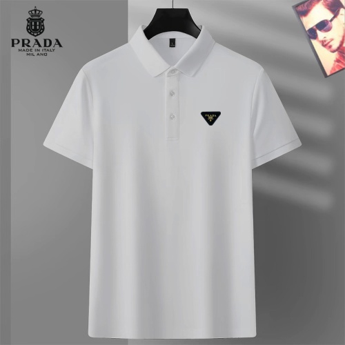 Prada T-Shirts Short Sleeved For Men #1267930 $29.00 USD, Wholesale Replica Prada T-Shirts