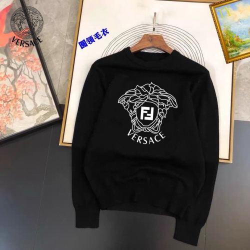 Versace Sweaters Long Sleeved For Men #1267967 $42.00 USD, Wholesale Replica Versace Sweaters