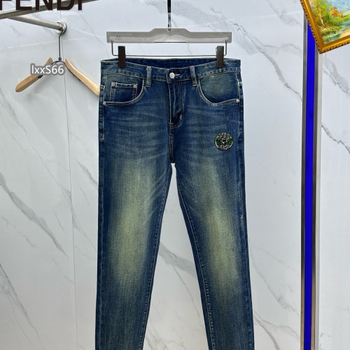 Replica Fendi Jeans For Men #1268125 $48.00 USD for Wholesale