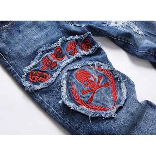 Replica Philipp Plein PP Jeans For Men #1268143 $48.00 USD for Wholesale