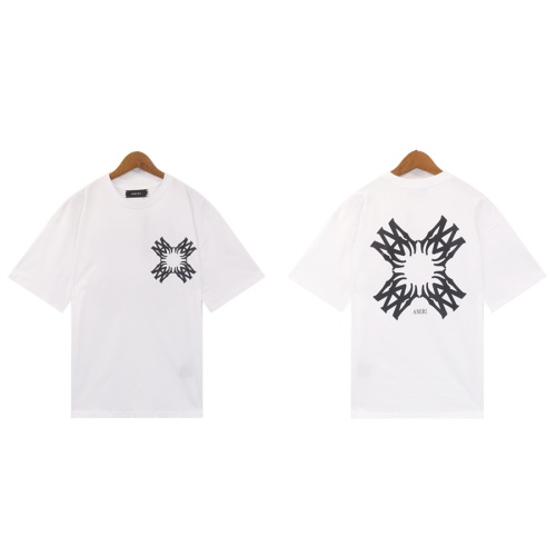 Replica Amiri T-Shirts Short Sleeved For Unisex #1268165 $29.00 USD for Wholesale