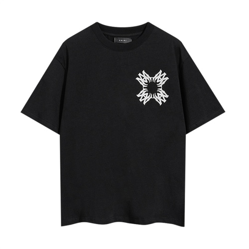 Replica Amiri T-Shirts Short Sleeved For Unisex #1268166 $29.00 USD for Wholesale