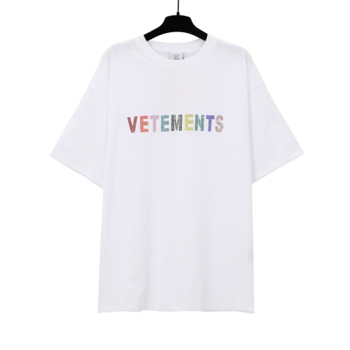 VETEMENTS T-Shirts Short Sleeved For Unisex #1268259 $32.00 USD, Wholesale Replica VETEMENTS T-Shirts