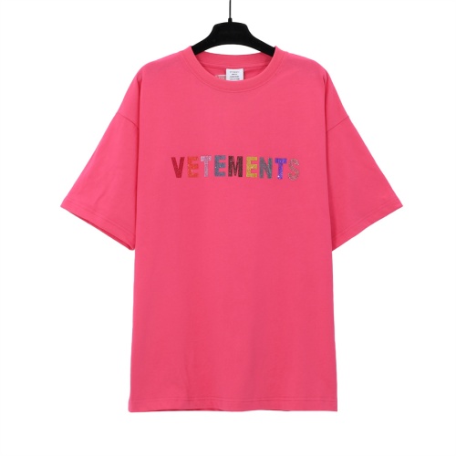 VETEMENTS T-Shirts Short Sleeved For Unisex #1268260 $32.00 USD, Wholesale Replica VETEMENTS T-Shirts