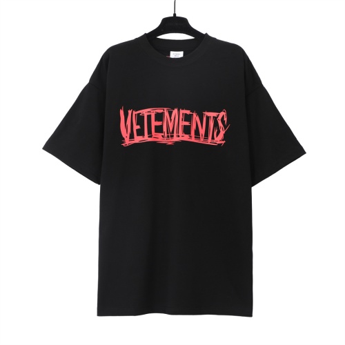 VETEMENTS T-Shirts Short Sleeved For Unisex #1268263 $29.00 USD, Wholesale Replica VETEMENTS T-Shirts