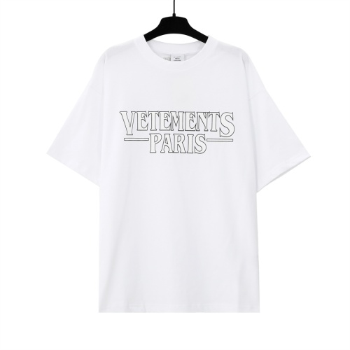 VETEMENTS T-Shirts Short Sleeved For Unisex #1268266 $29.00 USD, Wholesale Replica VETEMENTS T-Shirts