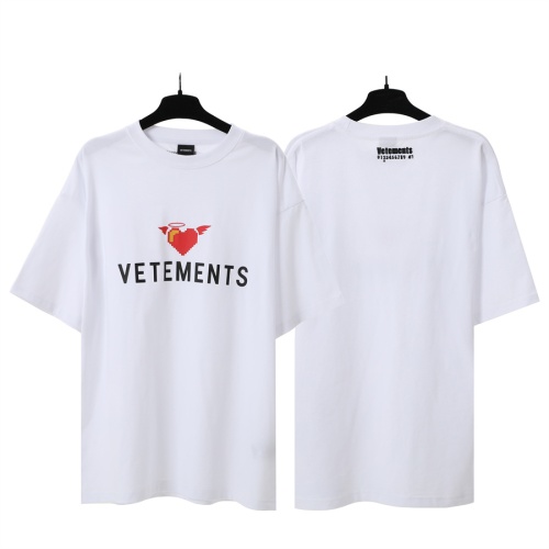 VETEMENTS T-Shirts Short Sleeved For Unisex #1268272 $29.00 USD, Wholesale Replica VETEMENTS T-Shirts