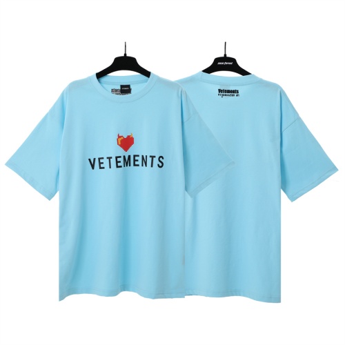 VETEMENTS T-Shirts Short Sleeved For Unisex #1268274 $29.00 USD, Wholesale Replica VETEMENTS T-Shirts