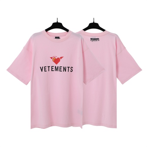 VETEMENTS T-Shirts Short Sleeved For Unisex #1268275 $29.00 USD, Wholesale Replica VETEMENTS T-Shirts