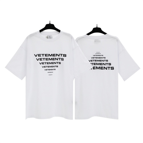 VETEMENTS T-Shirts Short Sleeved For Unisex #1268277 $29.00 USD, Wholesale Replica VETEMENTS T-Shirts