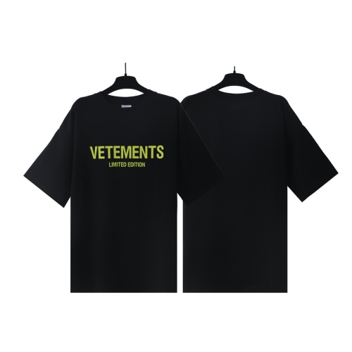 VETEMENTS T-Shirts Short Sleeved For Unisex #1268282 $29.00 USD, Wholesale Replica VETEMENTS T-Shirts