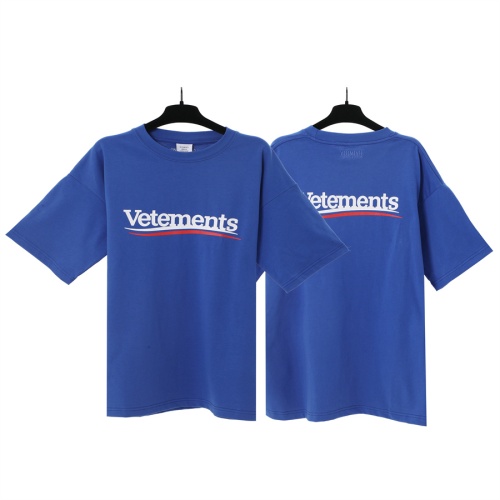 VETEMENTS T-Shirts Short Sleeved For Unisex #1268283 $29.00 USD, Wholesale Replica VETEMENTS T-Shirts