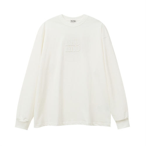 MIU MIU T-Shirts Long Sleeved For Unisex #1268315 $39.00 USD, Wholesale Replica MIU MIU T-Shirts