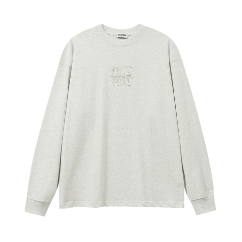 MIU MIU T-Shirts Long Sleeved For Unisex #1268316 $39.00 USD, Wholesale Replica MIU MIU T-Shirts