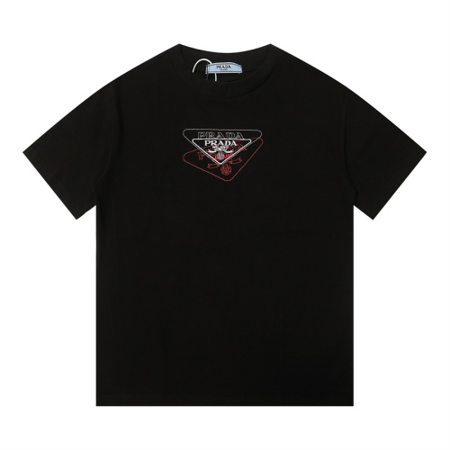 Prada T-Shirts Short Sleeved For Unisex #1268386 $34.00 USD, Wholesale Replica Prada T-Shirts