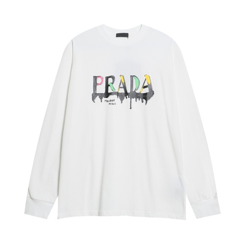 Prada T-Shirts Long Sleeved For Unisex #1268387 $39.00 USD, Wholesale Replica Prada T-Shirts